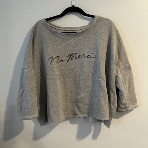 American Eagle Outfitters Gray Sweatshirt